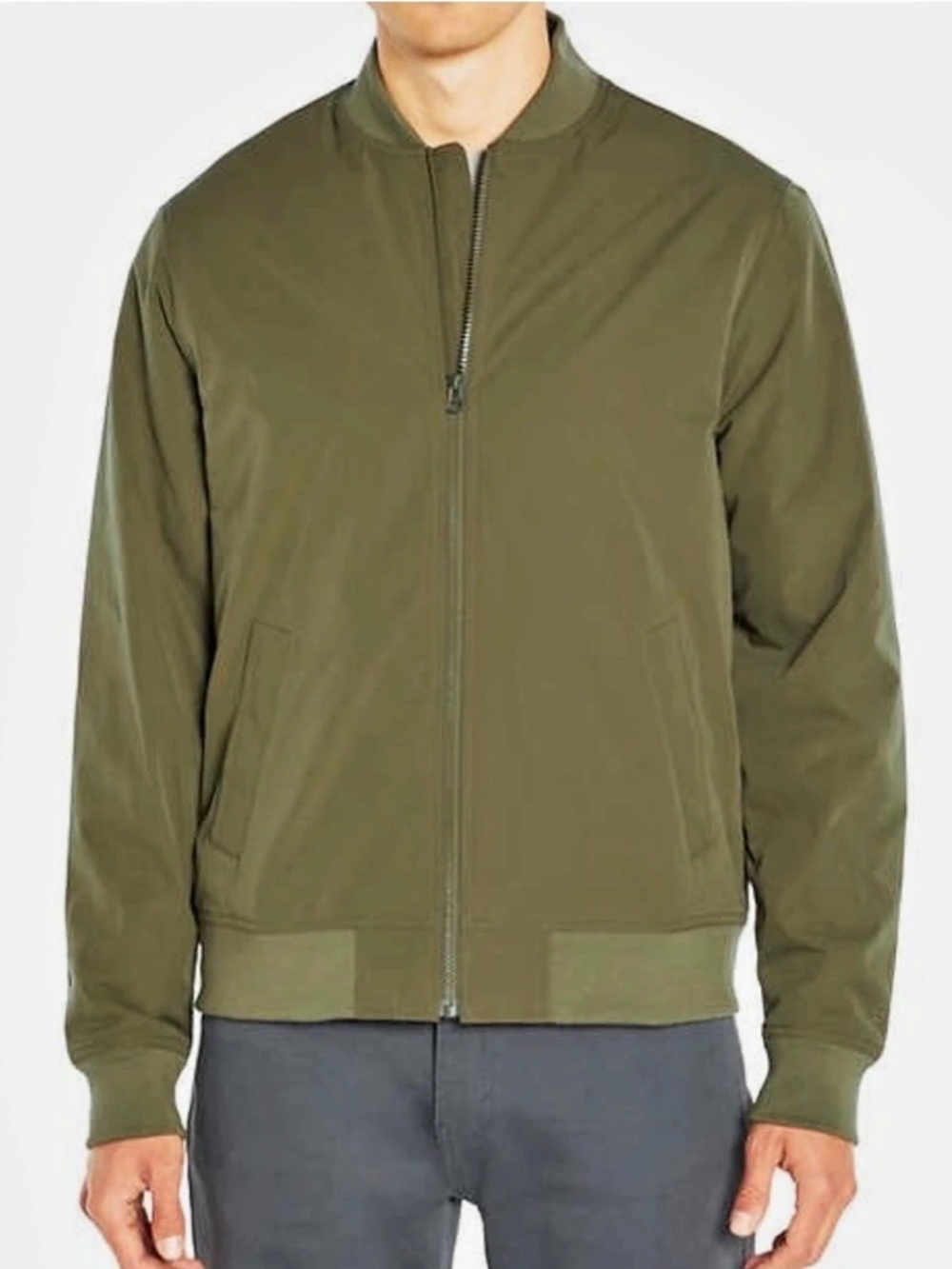 Banana Republic Men's Green Bomber Jacket Size Large